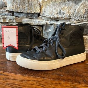 Size 6 Tory Burch high top shoes